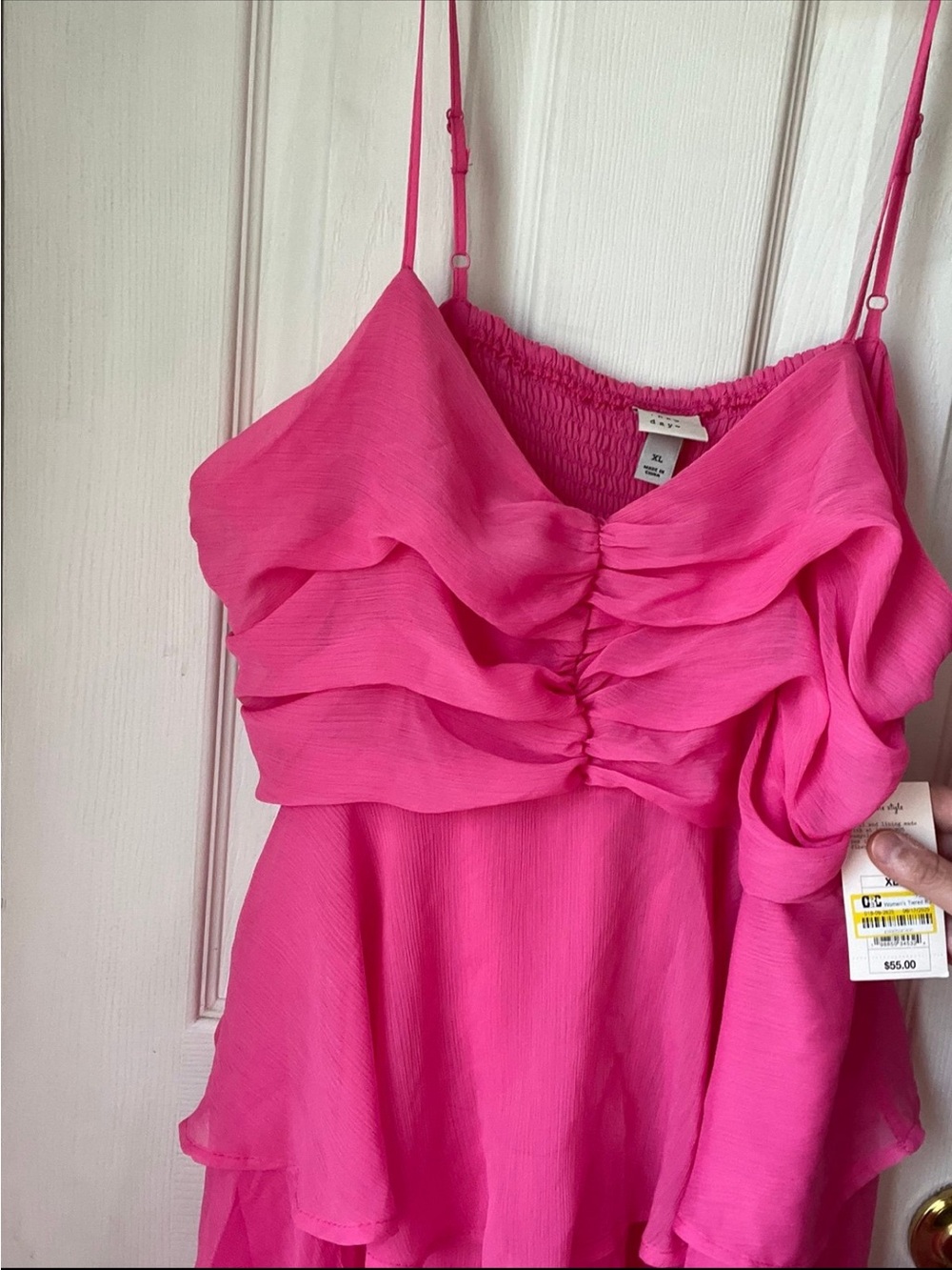 A new day pink ruffle dress XL - Picture 2 of 4